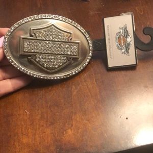Harley-Davidson bling belt buckle